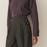 DÔEN - LAWRENCE PANT -- BLACK HERRINGBONE