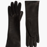Khaite - Remo Mid - Length Gloves in Black Leather