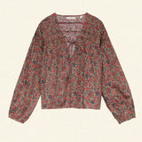 DÔEN - RENELLE TOP -- L'ORANGE SOLEIL FLEURIT