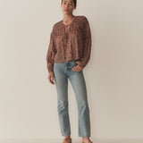 DÔEN - RENELLE TOP -- L'ORANGE SOLEIL FLEURIT