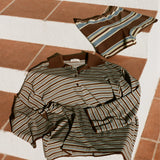 Faithfull - Playa Mini Short La Palma Stripe Carob