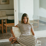 Faithfull - Casia Maxi Skirt Canaria Stripe Carob