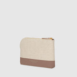 Metier - Westman Atelier By Métier Petite Makeup Pouch Natural Linen with Desert