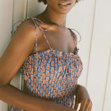 DÔEN - RHODA DRESS -- MAZARINE SUNRISE PAISLEY