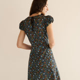 DÔEN - RHODIA DRESS -- NOIR PRAIRIE DE MONTAGNE