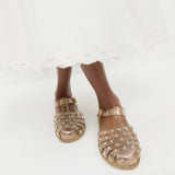 Loeffler Randall - Rhys Champagne Glitter Jelly Sandal