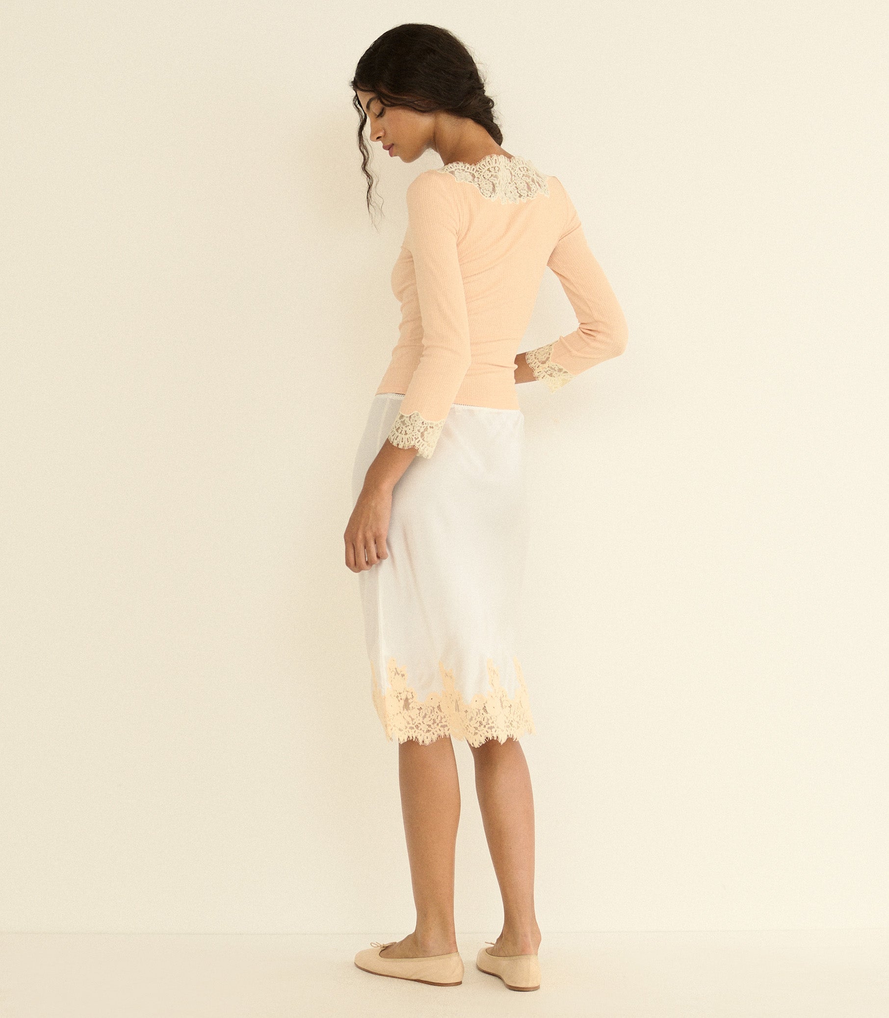 DOEN - RIANA TEE - - LIGHT PEACH SORBET