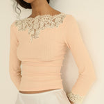 DOEN - RIANA TEE - - LIGHT PEACH SORBET