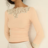 DOEN - RIANA TEE - - LIGHT PEACH SORBET
