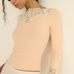 DOEN - RIANA TEE - - LIGHT PEACH SORBET