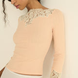 DOEN - RIANA TEE - - LIGHT PEACH SORBET
