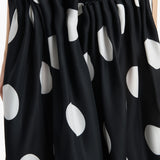 Khaite - Riley Skirt in Black with White Dots