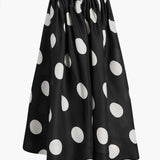 Khaite - Riley Skirt in Black with White Dots