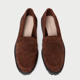 Loeffler Randall - Rina Espresso Woven Suede Loafer