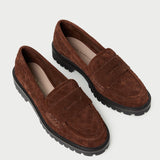 Loeffler Randall - Rina Espresso Woven Suede Loafer