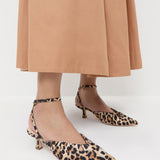 Loeffler Randall - Rio Leopard Jersey Kitten Heel