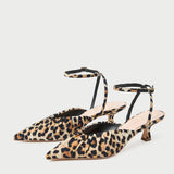 Loeffler Randall - Rio Leopard Jersey Kitten Heel
