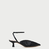 Loeffler Randall - Rio Black Satin Kitten Heel
