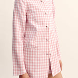 Posse - RIO SHIFT JACKET - PINK GINGHAM