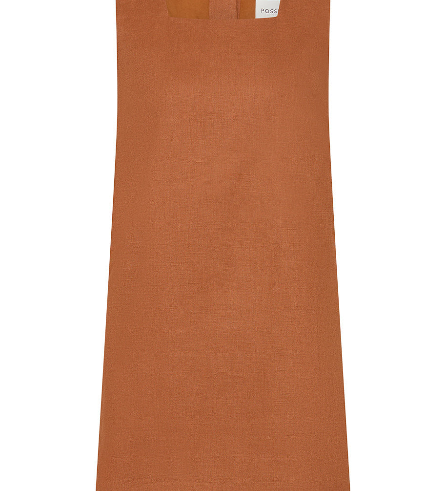 Posse - RIO SHIFT DRESS - CHESTNUT