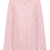 Posse - RIO SHIFT JACKET - PINK GINGHAM