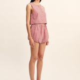 Posse - RIO TOP - RED GINGHAM