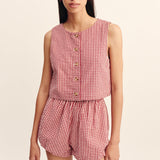 Posse - RIO TOP - RED GINGHAM