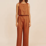 Posse - NANCY TROUSER - CHESTNUT