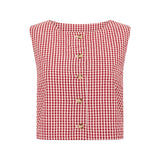 Posse - RIO TOP - RED GINGHAM