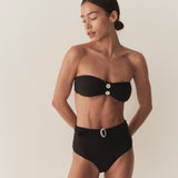 DÔEN - RIVA BIKINI TOP -- NERO