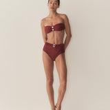 DÔEN - RIVA BIKINI TOP -- DEEP SUMAC