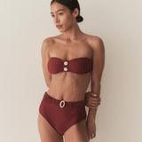 DÔEN - RIVA BIKINI TOP -- DEEP SUMAC