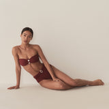 DÔEN - RIVA BIKINI TOP -- DEEP SUMAC