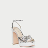 Loeffler Randall - Rivka Silver Knot Platform Sandal