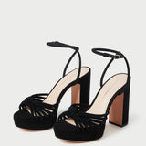 Loeffler Randall - Rivka Black Suede Platform Sandal