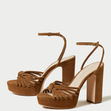 Loeffler Randall - Rivka Cacao Knot Platform Sandal