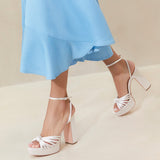 Loeffler Randall - Rivka Cream Knot Platform Sandal