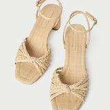 Loeffler Randall - Riya Natural Knot Mid-Heel Sandal
