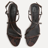 Le Monde Beryl - Rio Kitten / Chocolate Leather Snake Effect