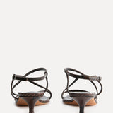 Le Monde Beryl - Rio Kitten / Chocolate Leather Snake Effect