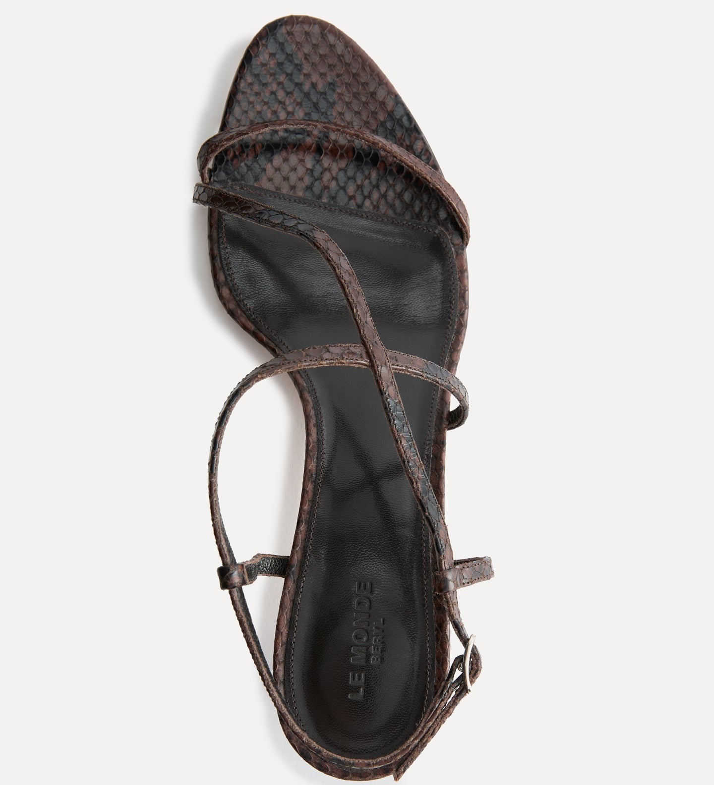 Le Monde Beryl - Rio Kitten / Chocolate Leather Snake Effect