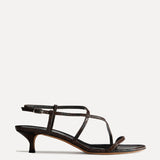 Le Monde Beryl - Rio Kitten / Chocolate Leather Snake Effect
