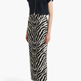 Khaite - Robin Top in Navy and White Stripe