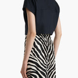 Khaite - Robin Top in Navy and White Stripe