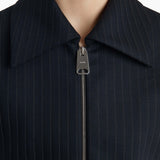 Khaite - Robin Top in Navy and White Stripe