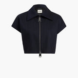 Khaite - Robin Top in Navy and White Stripe