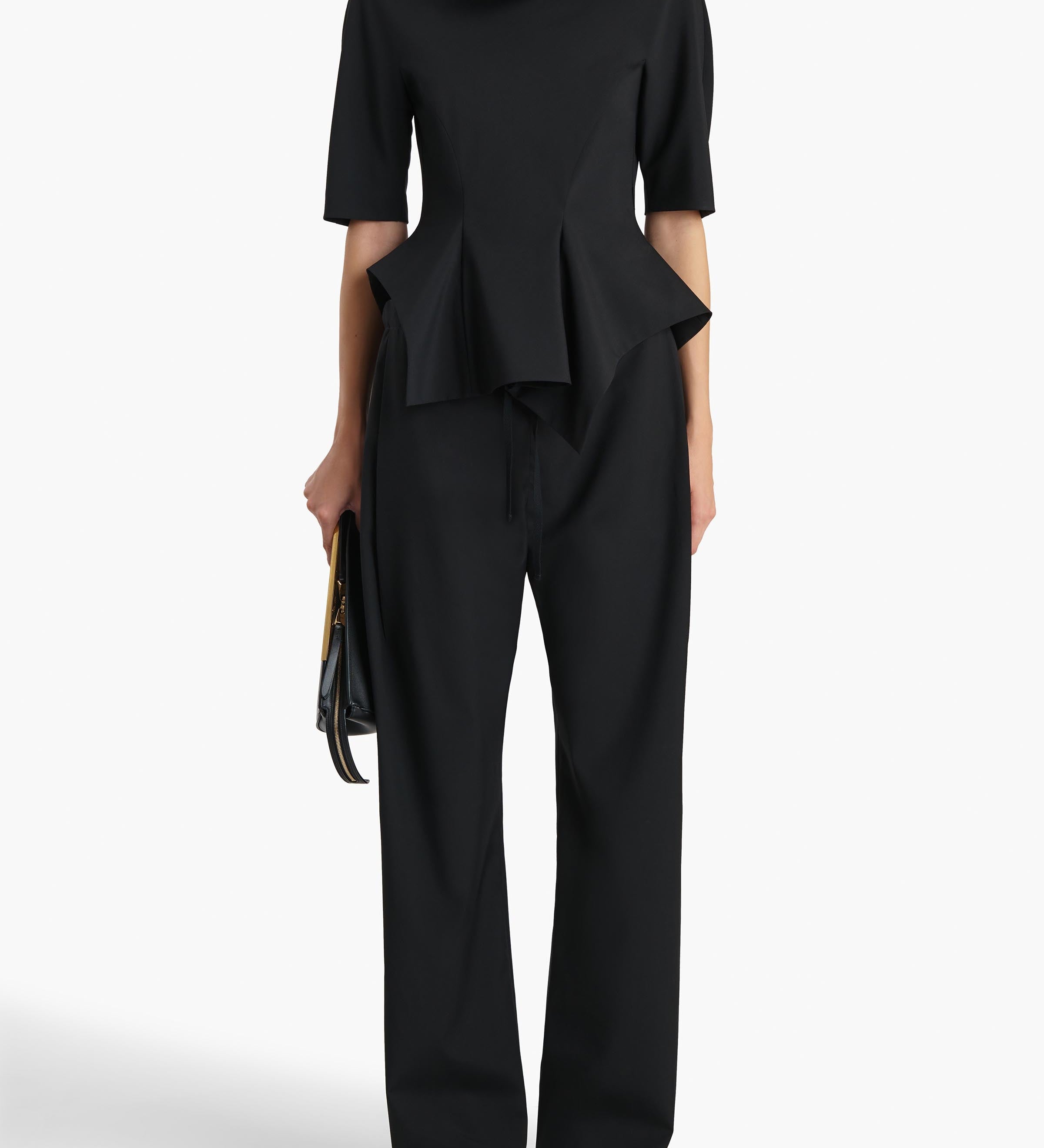 Khaite - Rohen Pant in Black Tropical Wool