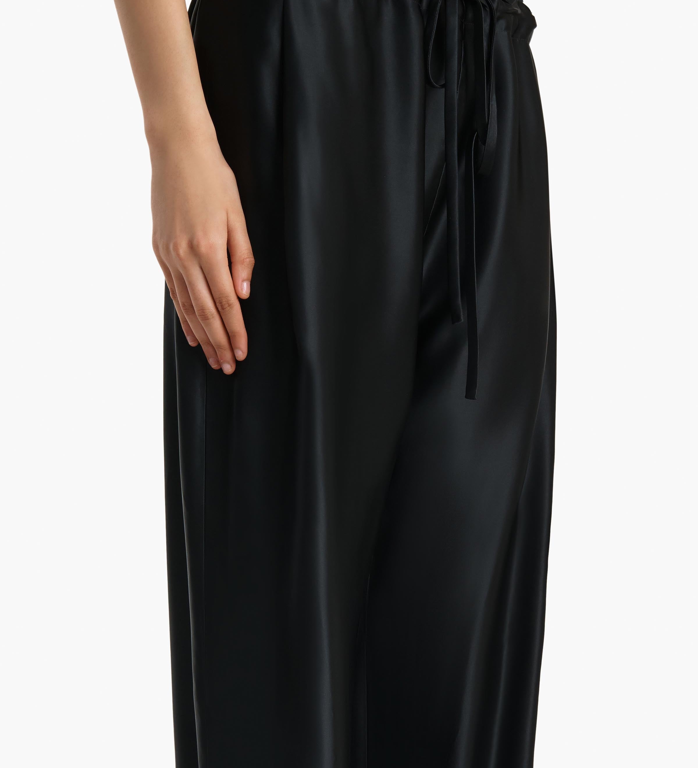 Khaite - Rohen Pant in Black Satin