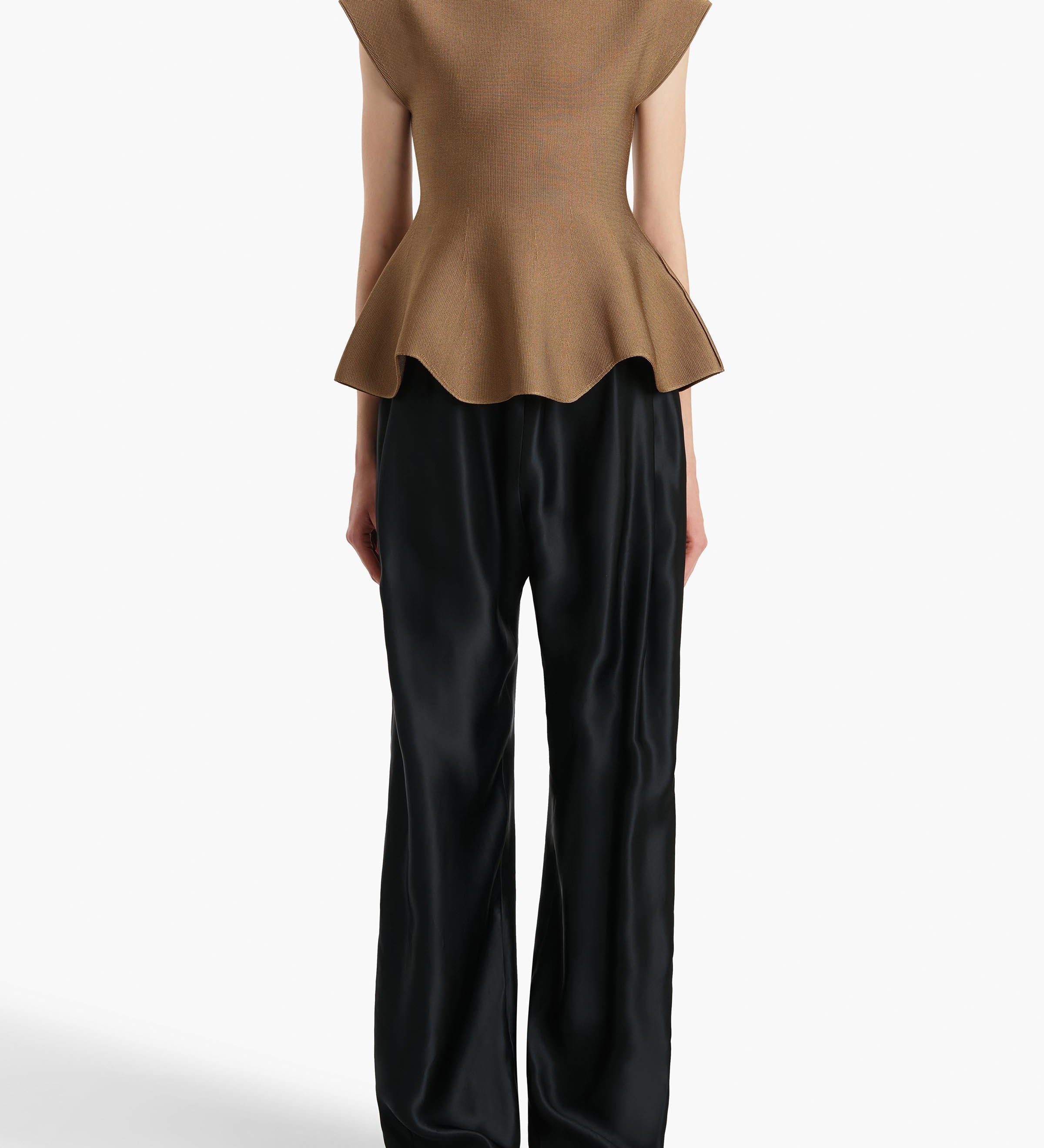 Khaite - Rohen Pant in Black Satin