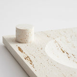 ROHE - Large tray | travertine